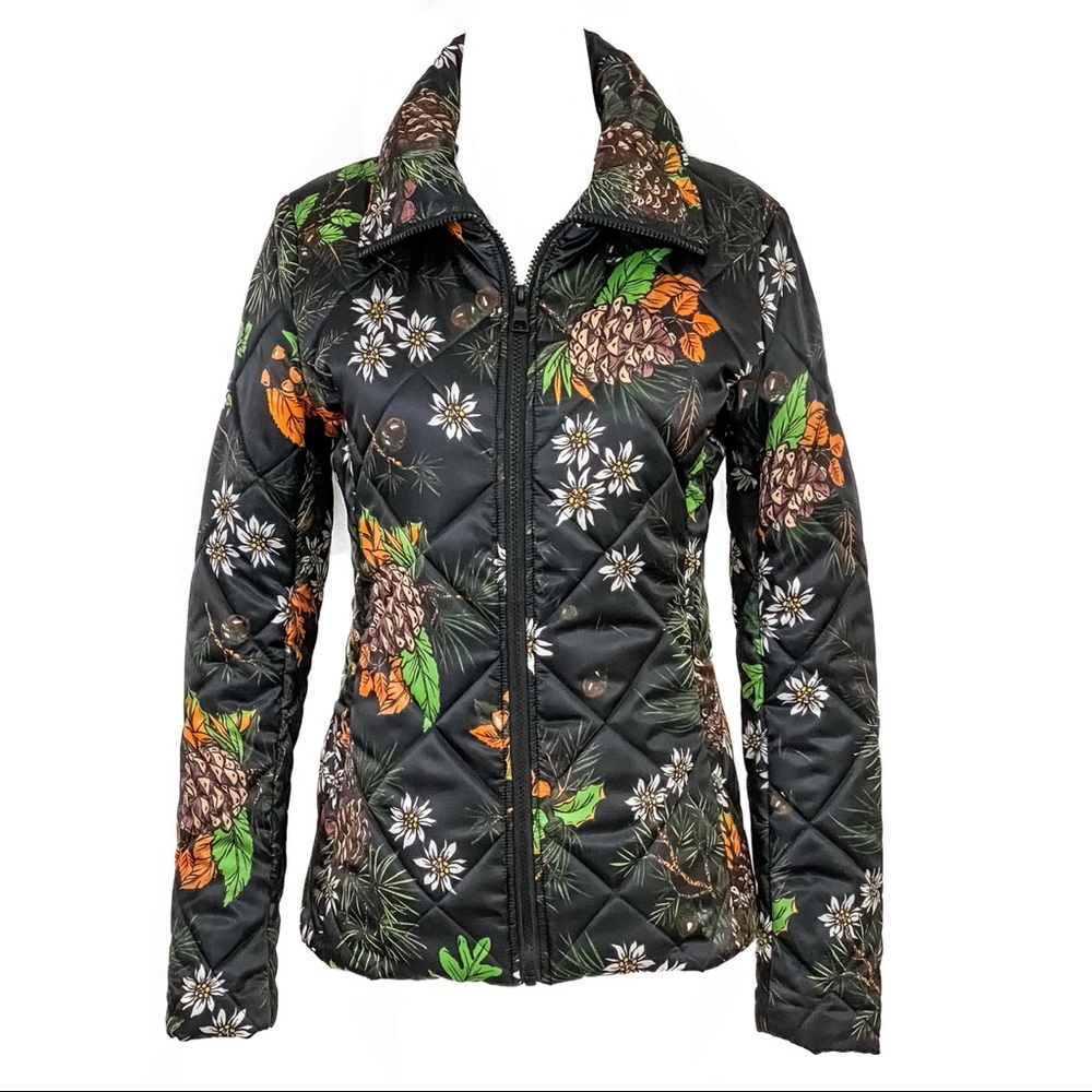 🌟Love Moschino Printed Diamond Quilt Puffer Jacket